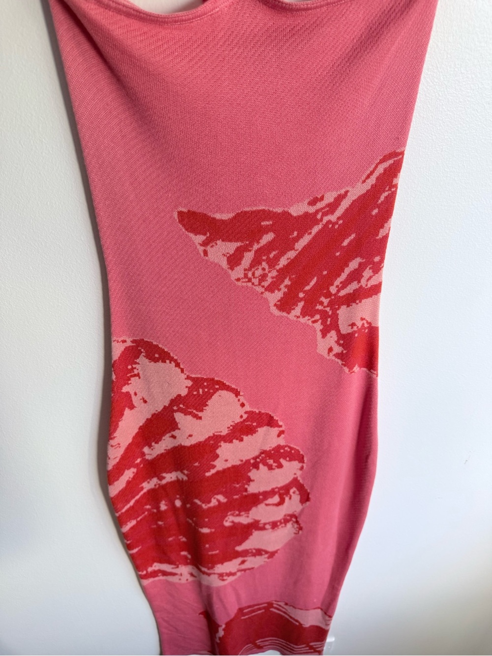 Torn by Ronny Kobo Lola Coral Midi Dress with Orange Shell Accent - Picture 5 of 8